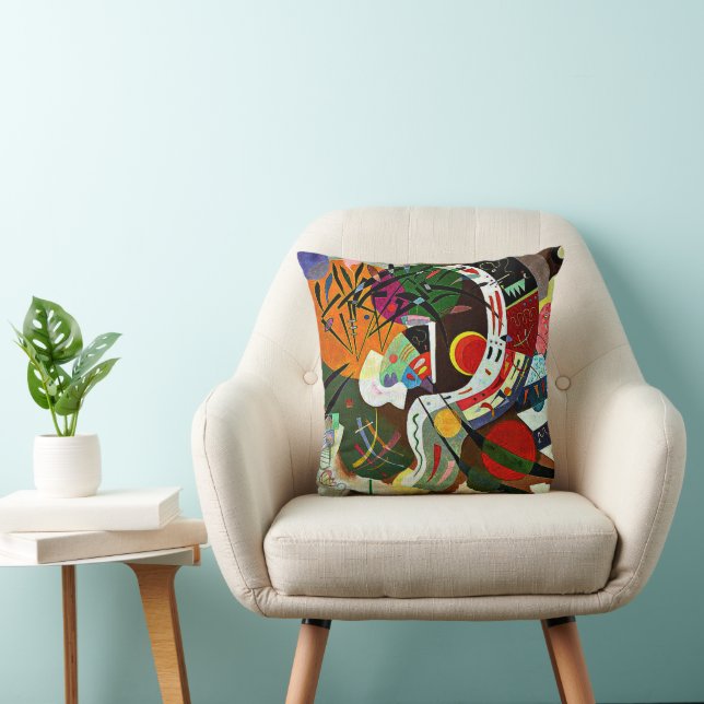 Kandinsky - Dominant Curve Throw Pillow (Chair)