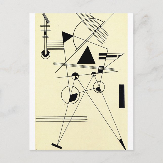 Kandinsky - Drawing for Point Postcard (Front)