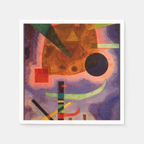 Kandinsky _ Drei Elemente abstract art Napkins