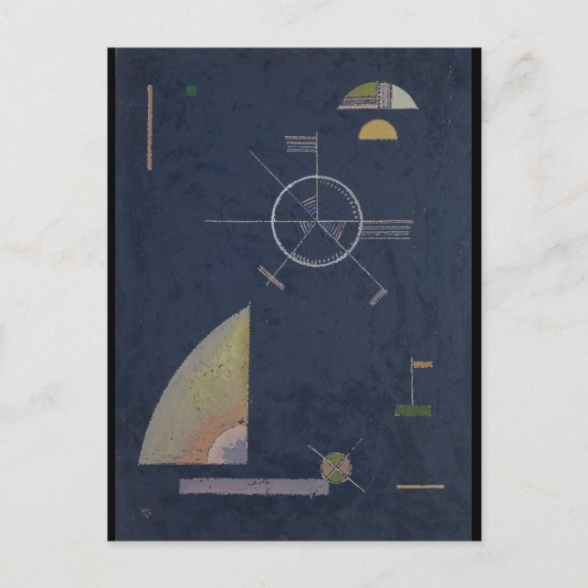 Kandinsky - Dull Grey Postcard (Front)
