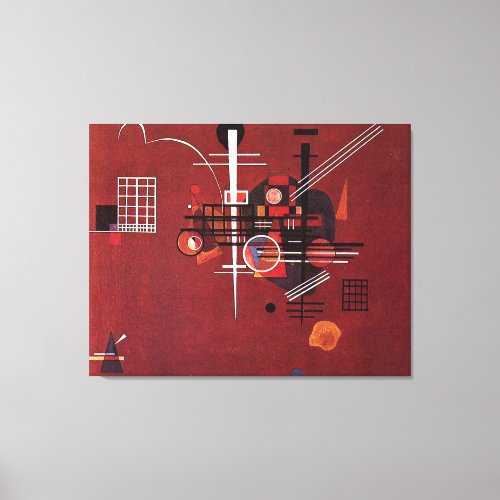 Kandinsky _ Dull Red Canvas Print