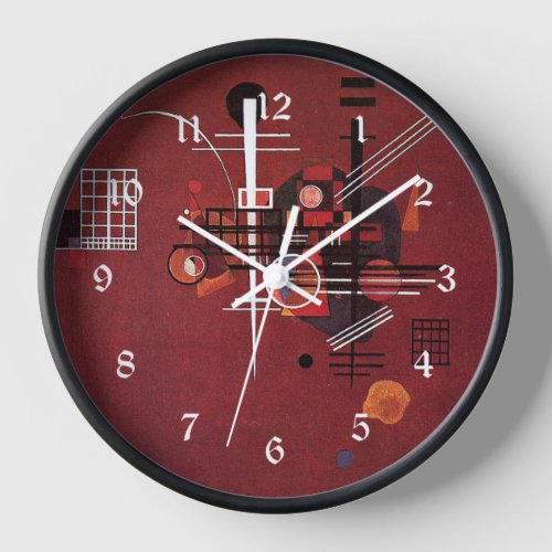 Kandinsky _ Dull Red Clock