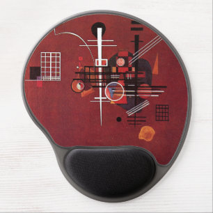Kandinsky - Dull Red Gel Mouse Pad