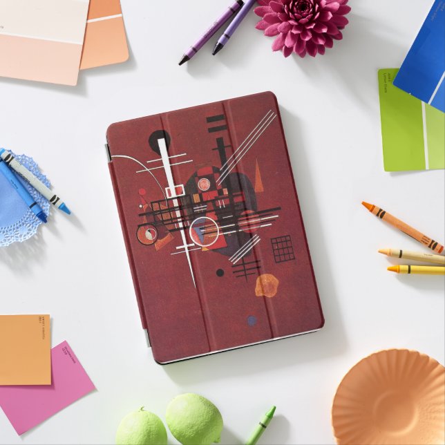 Kandinsky - Dull Red iPad Pro Cover (Desk)