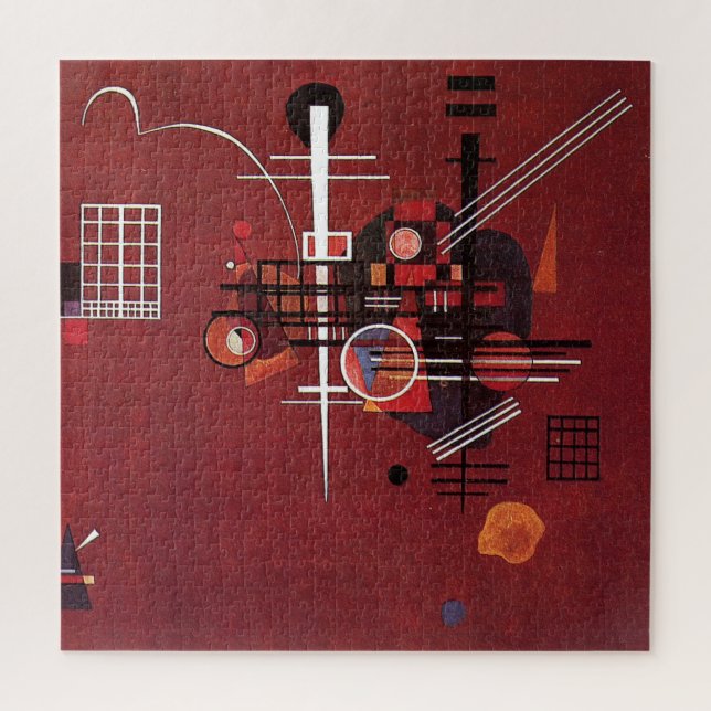 Kandinsky - Dull Red Jigsaw Puzzle (Vertical)