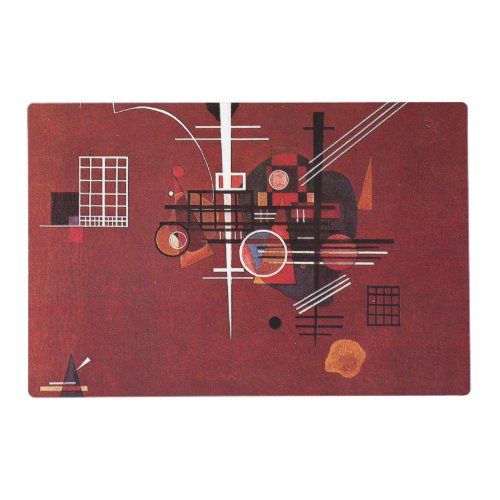 Kandinsky _ Dull Red Placemat