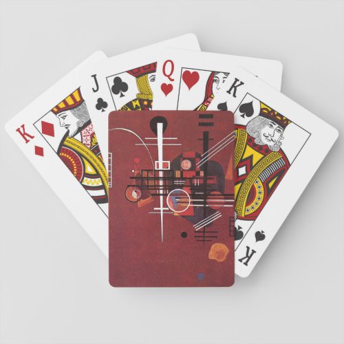 Kandinsky _ Dull Red Playing Cards