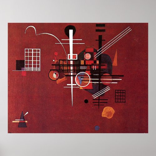 Kandinsky _ Dull Red Poster