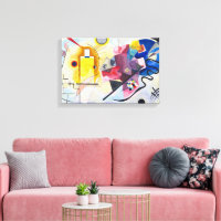 Kandinsky Emotional Symphony in Red, Yellow & Blue