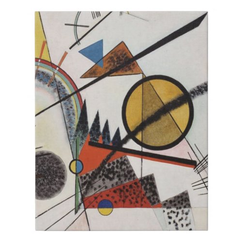 Kandinsky Expressionist Absract Painting Artwork Faux Canvas Print