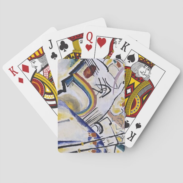Kandinsky Expressionist Absract Painting Cossacks Poker Cards (Back)