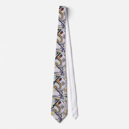 Kandinsky Expressionist Abstract Artwork Cossacks Neck Tie