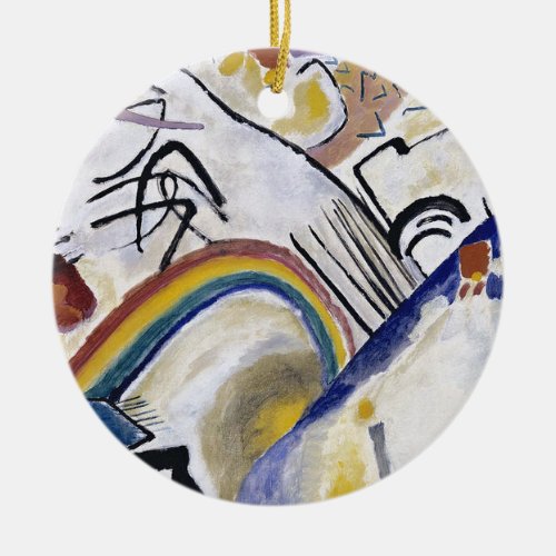 Kandinsky Expressionist Abstract Painting 1910 Ceramic Ornament