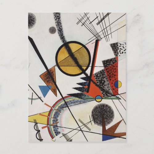 Kandinsky Expressionist Abstract Painting Postcard
