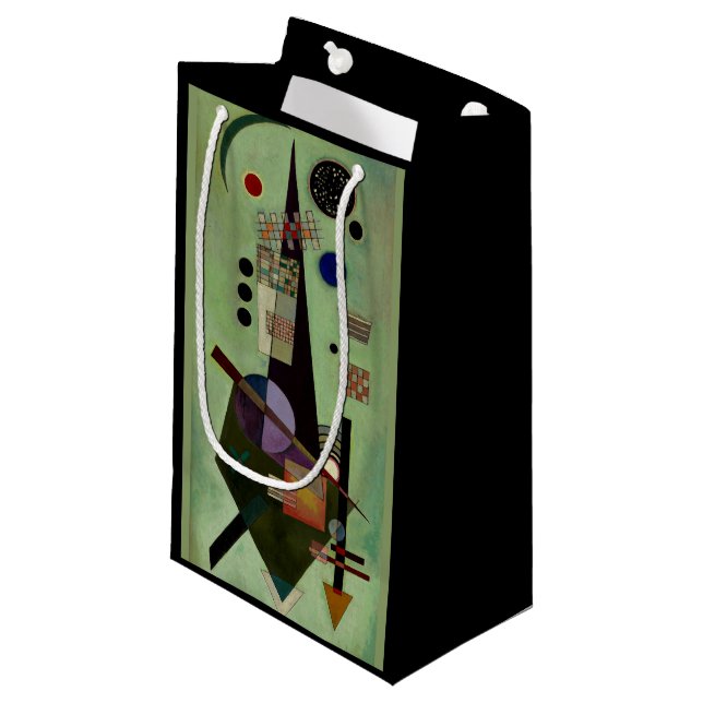 Kandinsky - Extended, popular abstract painting, Small Gift Bag (Front Angled)