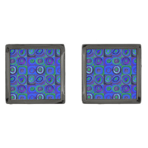 Kandinsky Farbstudie Blue Quadrate Square Circle  Cufflinks