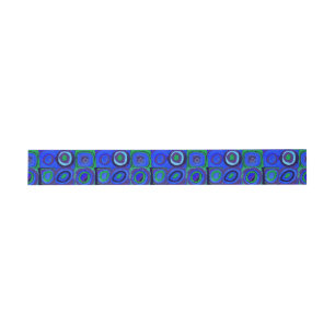 Kandinsky Farbstudie Blue Quadrate Square Circle Invitation Belly Band