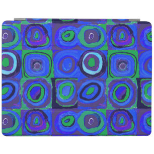 Kandinsky Farbstudie Blue Quadrate Square Circle  iPad Smart Cover