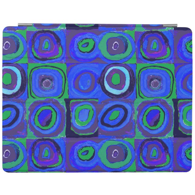 Kandinsky Farbstudie Blue Quadrate Square Circle  iPad Smart Cover (Horizontal)