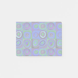 Kandinsky Farbstudie Blue Quadrate Square Circle Post-it Notes