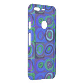 Kandinsky Farbstudie Blue Quadrate Square Circle  Uncommon Google Pixel Case (Back/Right)
