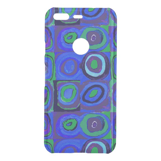 Kandinsky Farbstudie Blue Quadrate Square Circle  Uncommon Google Pixel Case (Back)
