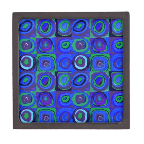 Kandinsky Farbstudie Quadrate Blue Squares  Gift Box