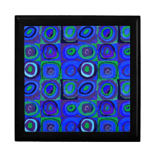 Kandinsky Farbstudie Quadrate Blue Squares  Gift Box