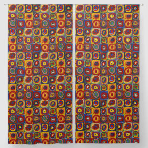 Kandinsky Farbstudie Quadrate Colourful Squares Blackout Curtains