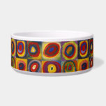 Kandinsky Farbstudie Quadrate Colourful Squares Bowl<br><div class="desc">Wassily Kandinsky’s Color Study – Squares with Concentric Circles (1913) is a pioneering work in abstract art, showcasing his innovative use of color and form. In this painting, Kandinsky creates a series of concentric circles in various colors, arranged within squares. The work plays with the relationship between geometric shapes and...</div>