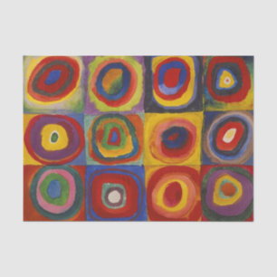 Kandinsky Farbstudie Quadrate Colourful Squares Tissue Paper