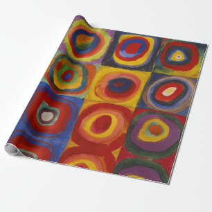 Kandinsky Farbstudie Quadrate Colourful Squares Wrapping Paper