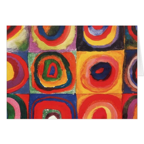 Kandinsky Farbstudie Quadrate Squares Circles Art