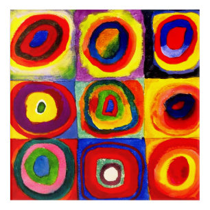 Kandinsky Farbstudie Quadrate Squares Circles Art