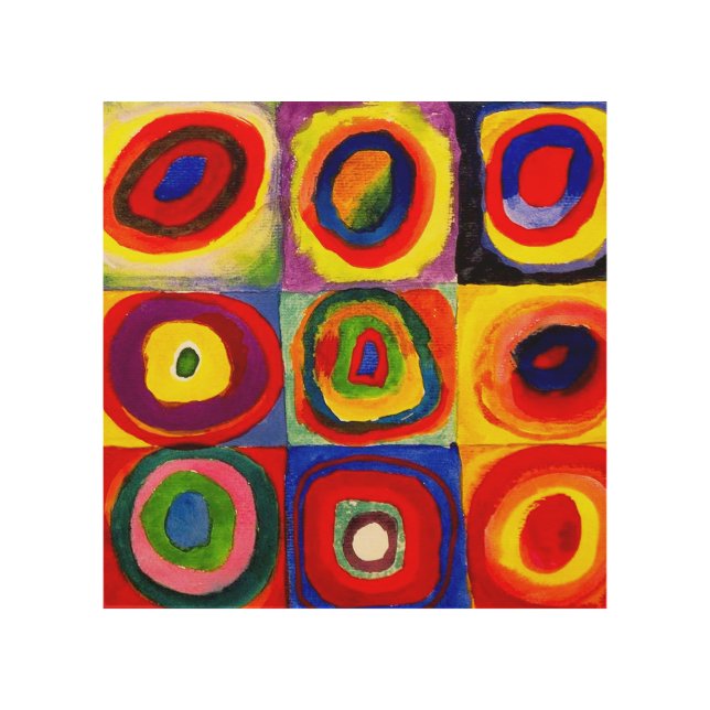 Kandinsky Farbstudie Quadrate Squares Circles Art  (Front)