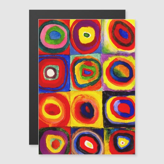 Kandinsky Farbstudie Quadrate Squares Circles Art  (Front/Back)