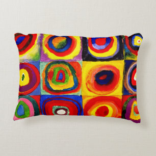 Kandinsky Farbstudie Quadrate Squares Circles Art Accent Pillow