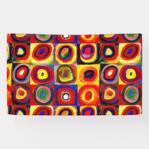 Kandinsky Farbstudie Quadrate Squares Circles Art Banner