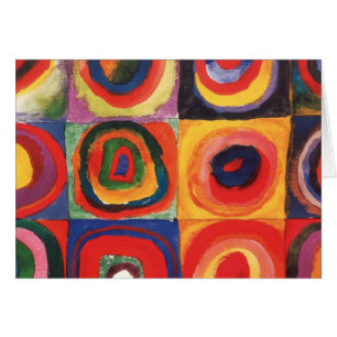 Kandinsky Farbstudie Quadrate Squares Circles Art Cards