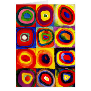 Kandinsky Farbstudie Quadrate Squares Circles Art Cards