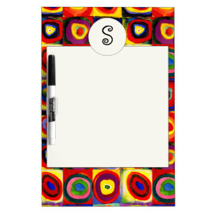 Kandinsky Farbstudie Quadrate Squares Circles Art  Dry-Erase Board