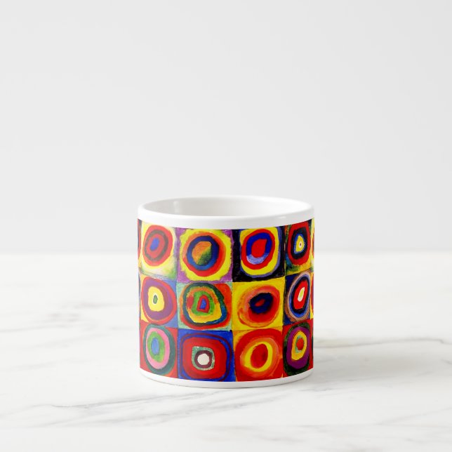 Kandinsky Farbstudie Quadrate Squares Circles Art  Espresso Cup (Front)