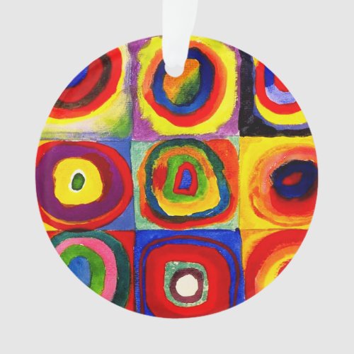 Kandinsky Farbstudie Quadrate Squares Circles Art Ornament