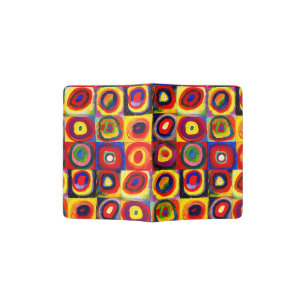 Kandinsky Farbstudie Quadrate Squares Circles Art Passport Holder