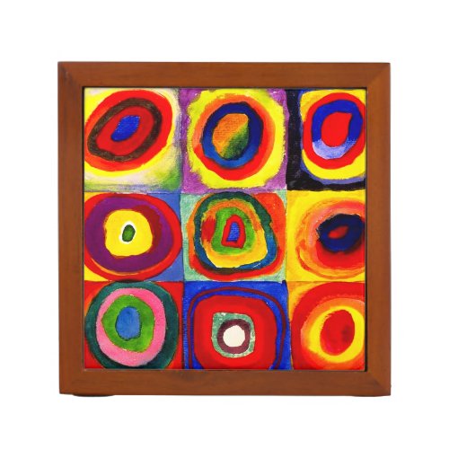 Kandinsky Farbstudie Quadrate Squares Circles Art Pencil Holder
