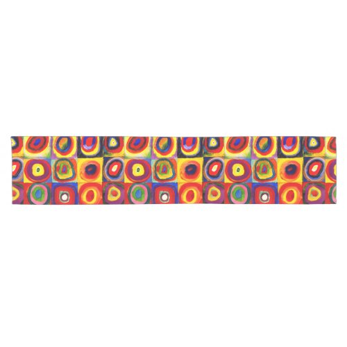 Kandinsky Farbstudie Quadrate Squares Circles Art Short Table Runner