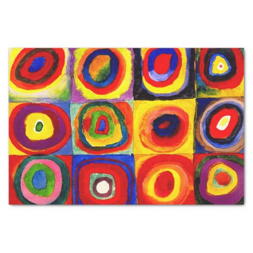 Kandinsky Farbstudie Quadrate Squares Circles Art Tissue Paper