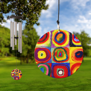 Kandinsky Farbstudie Quadrate Squares Circles Art Wind Chime