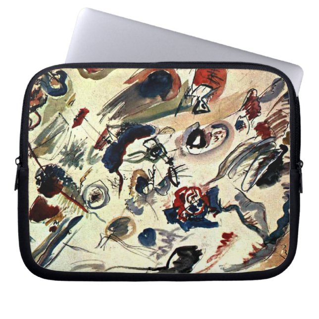 Kandinsky - First Abstract Watercolor Laptop Sleeve (Front)