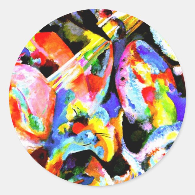 Kandinsky - Flood Improvisation Classic Round Sticker (Front)